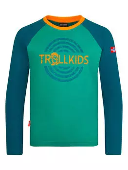 Лонгслив Trollkids, цвет grn/blau