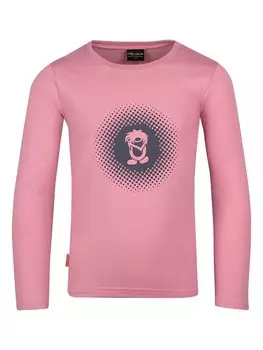 Лонгслив Trollkids Pointillism, розовый