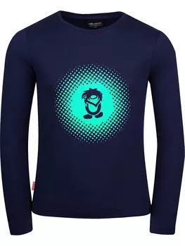 Лонгслив Trollkids Pointillism, темно синий