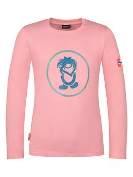 Лонгслив Trollkids, розовый