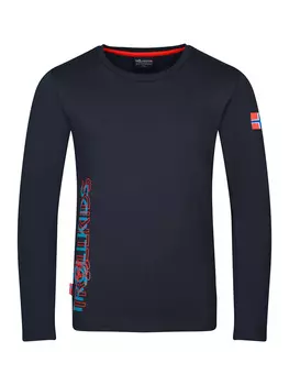 Лонгслив Trollkids Stavanger, черный