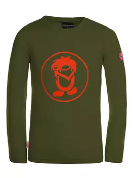 Лонгслив Trollkids Troll, хаки