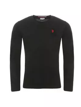 Лонгслив U.S. Polo Assn., цвет der farbe schwarz