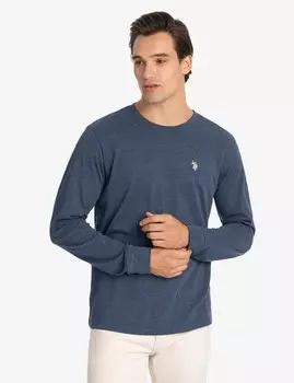 Лонгслив U.S. Polo Assn. Solid, синий