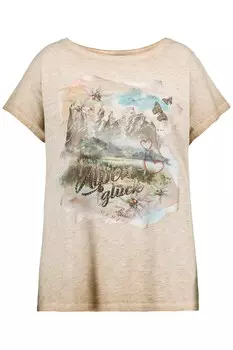 Лонгслив Ulla Popken, бежевый