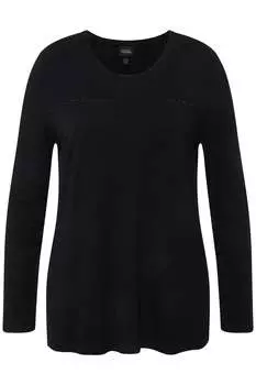 Лонгслив Ulla Popken, черный