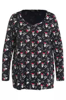 Лонгслив Ulla Popken, черный