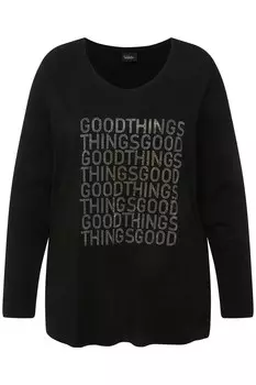 Лонгслив Ulla Popken, черный