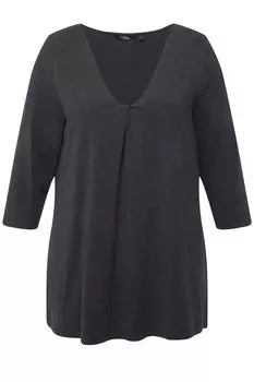 Лонгслив Ulla Popken, цвет anthrazit melange