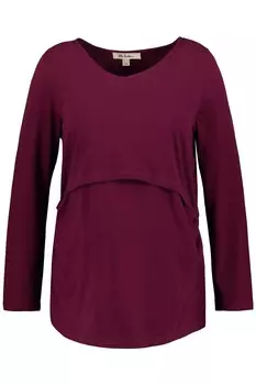 Лонгслив Ulla Popken, цвет Berry