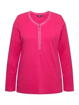 Лонгслив Ulla Popken, цвет rot pink