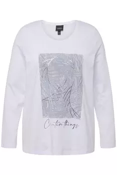 Лонгслив Ulla Popken, цвет schneewei