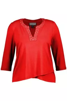 Лонгслив Ulla Popken, цвет ziegelrot