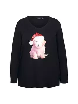 Лонгслив Ulla Popken Longsleeve, черный