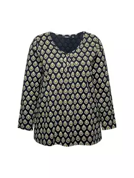 Лонгслив Ulla Popken Longsleeve, черный