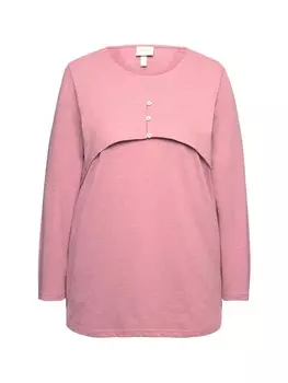 Лонгслив Ulla Popken Longsleeve, цвет altrosa