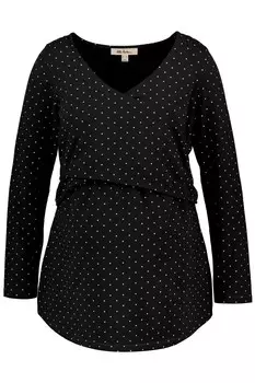 Лонгслив Ulla Popken Shirt, черный