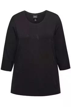 Лонгслив Ulla Popken Shirt, черный