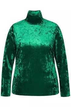 Лонгслив Ulla Popken Shirt, изумрудный