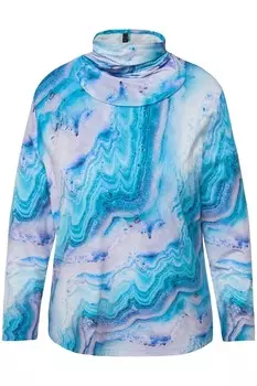 Лонгслив Ulla Popken Shirt, синий