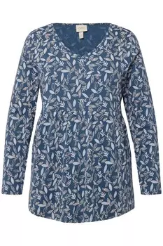 Лонгслив Ulla Popken, синий/голубой