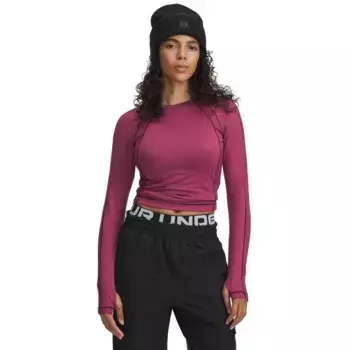 Лонгслив Under Armour Coldgear Textured Crew, розовый