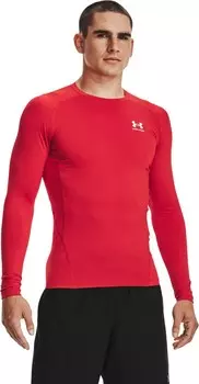 Лонгслив Under Armour HeatGear Armour Langarm Oberteil, красный