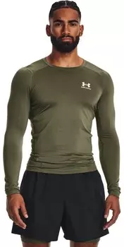 Лонгслив Under Armour Heatgear Armour Long Sleeve, зеленый
