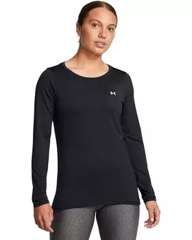 Лонгслив Under Armour UA HeatGear Armour Long Sleeve, черный/белый
