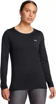 Лонгслив Under Armour UA HeatGear Armour Long Sleeve, цвет Black/White