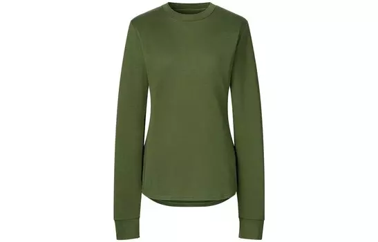 Лонгслив Uniqlo HEATTECH Wool Blend, оливковый