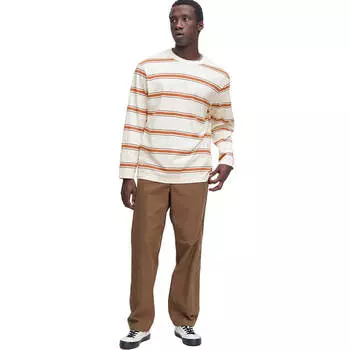 Лонгслив Uniqlo Striped, серовато-белый/мультиколор