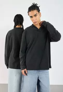 Лонгслив UNISEX - Polo shirt YOURTURN, черный