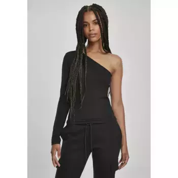 Лонгслив Urban Classics Aymmetric Longleeve, черный