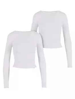 Лонгслив Urban Classics, цвет white+white