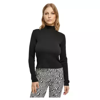Лонгслив Urban Classics Rib Back Cut Out, черный