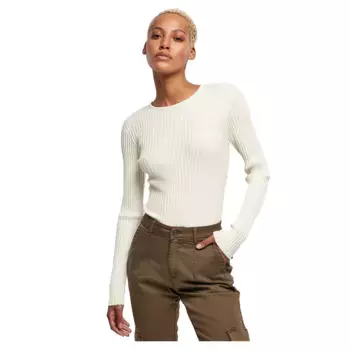 Лонгслив Urban Classics Rib Knit, белый