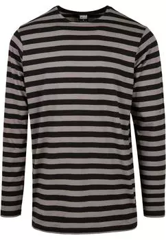 Лонгслив Urban Classics s, асфальт/черный