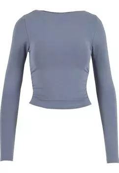 Лонгслив Urban Classics Shirt, пыльно-голубой