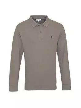 Лонгслив US Polo Assn Poloshirt, серый