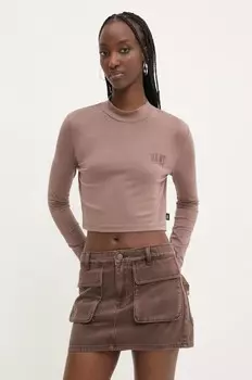 Лонгслив Vans, коричневый