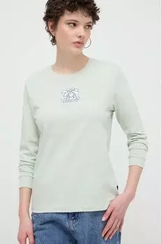 Лонгслив Vans, зеленый