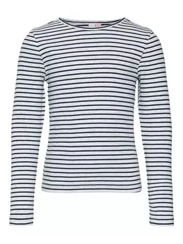 Лонгслив Vero Moda Girl, цвет dunkelblau/wei