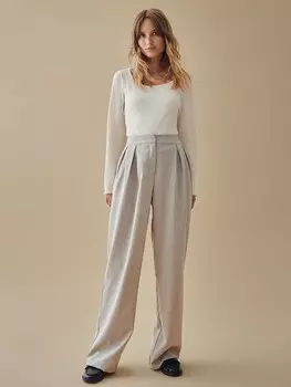 Лонгслив Vila, бежевый