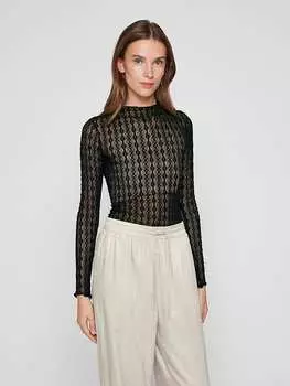 Лонгслив Vila, черный