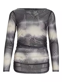 Лонгслив Vila, черный/белый