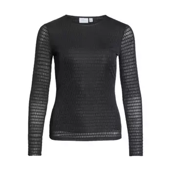 Лонгслив Vila Larine, черный