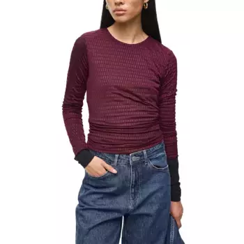 Лонгслив Vila Larine, фиолетовый