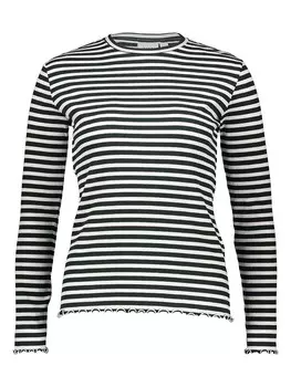 Лонгслив Vila Longsleeve, черный/белый