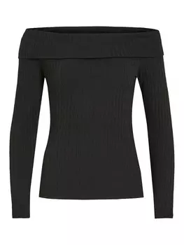 Лонгслив Vila Ommi, черный